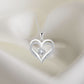 Dainty Heart Necklace for Women – 925 Silver & Zircon Pendant