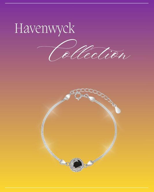 Bold & Elegant 1 Ct Black Moissanite Bracelet – Sterling Silver Jewelry