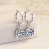 Dazzling Moissanite Earrings – Sterling Silver, Modern & Sophisticated