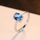 Oval Sky Blue Topaz Solitaire Ring – 925 Sterling Silver Engagement & Wedding Jewelry