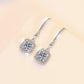 Sterling Silver S925 Tassel Earrings – Fashionable Moissanite Jewelry for Women