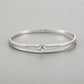 Real S925 Sterling Silver Double-Layer Diamond Bracelet for Women