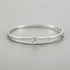 Real S925 Sterling Silver Double-Layer Diamond Bracelet for Women