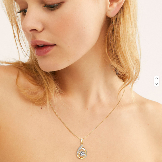 Timeless Heart Necklace with 1ct Moissanite – Sterling Silver Pendant