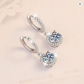 Dazzling Moissanite Earrings – Sterling Silver, Modern & Sophisticated