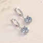 Dazzling Moissanite Earrings – Sterling Silver, Modern & Sophisticated