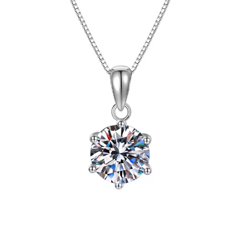 New Hot-Selling | 2 Carat 8mm Light Luxury Moissanite Necklace