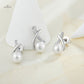 Luxury 925 Sterling Silver Pearl Jewelry Set – Earrings & Necklace