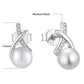 Luxury 925 Sterling Silver Pearl Jewelry Set – Earrings & Necklace