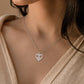 Dainty Heart Necklace for Women – 925 Silver & Zircon Pendant