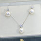 Elegant Freshwater Pearl Jewelry Set – Real Cultured Pearls with 925 Silver
