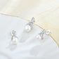 Luxury 925 Sterling Silver Pearl Jewelry Set – Earrings & Necklace