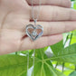 Dainty Heart Necklace for Women – 925 Silver & Zircon Pendant